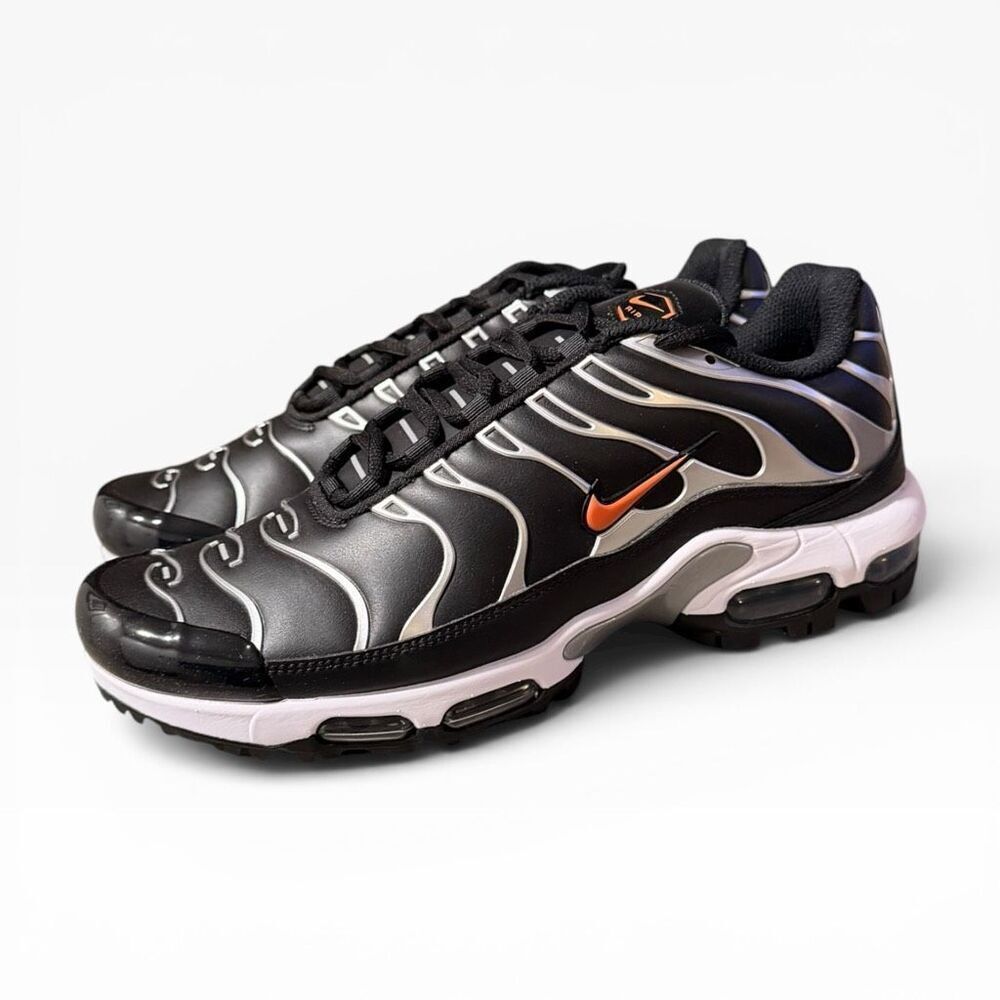 Nike Air Max Plus G Golf Black Metallic Silver Total Orange size 9.5 FZ4150-002